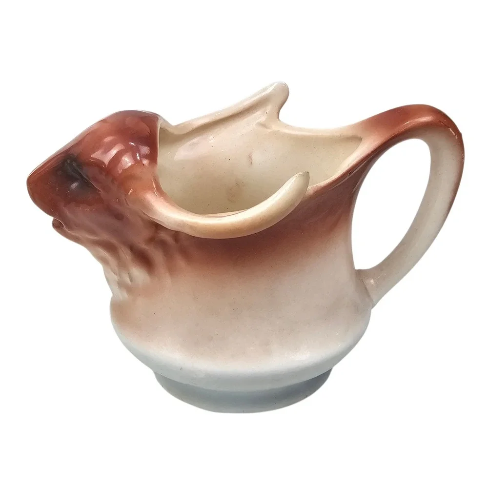 Vintage Oxen‎ Ceramic Creamer Makers Mark Originating from Czechoslovakia